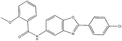 N-[2-(4-chlorophenyl)-1,3-benzoxazol-5-yl]-2-methoxybenzamide Structural