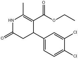 ethyl 4-(3,4-dichlorophenyl)-2-methyl-6-oxo-1,4,5,6-tetrahydro-3-pyridinecarboxylate Structural