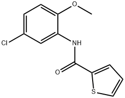 N-(5-chloro-2-methoxyphenyl)-2-thiophenecarboxamide Structural