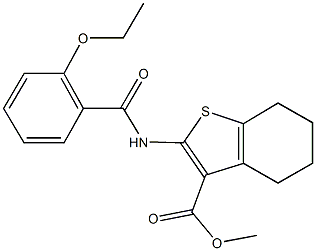 methyl 2-[(2-ethoxybenzoyl)amino]-4,5,6,7-tetrahydro-1-benzothiophene-3-carboxylate Structural