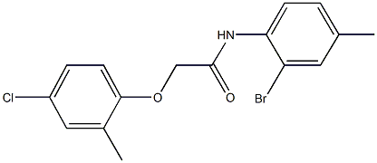 N-(2-bromo-4-methylphenyl)-2-(4-chloro-2-methylphenoxy)acetamide Structural