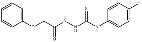 N-(4-fluorophenyl)-2-(phenoxyacetyl)hydrazinecarbothioamide Structural