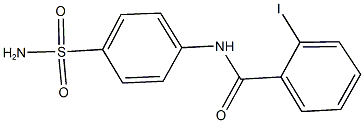 N-[4-(aminosulfonyl)phenyl]-2-iodobenzamide Structural