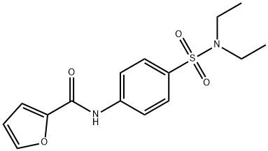 N-{4-[(diethylamino)sulfonyl]phenyl}-2-furamide Structural
