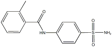N-[4-(aminosulfonyl)phenyl]-2-methylbenzamide Structural
