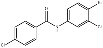 N-(4-bromo-3-chlorophenyl)-4-chlorobenzamide Structural