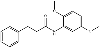 N-(2,5-dimethoxyphenyl)-3-phenylpropanamide Structural