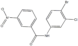 N-(4-bromo-3-chlorophenyl)-3-nitrobenzamide Structural