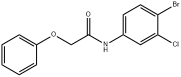 N-(4-bromo-3-chlorophenyl)-2-phenoxyacetamide Structural