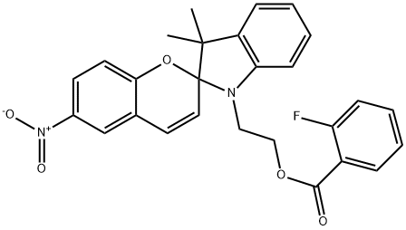 2-(3',3'-dimethyl-6-nitro-2',3'-dihydrospiro[2H-chromene-2,2'-(1'H)-indole]-1'-yl)ethyl 2-fluorobenzoate