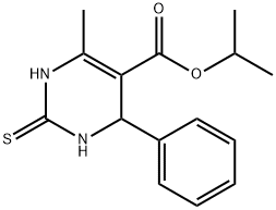 isopropyl 6-methyl-4-phenyl-2-thioxo-1,2,3,4-tetrahydro-5-pyrimidinecarboxylate Structural