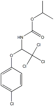 isopropyl 2,2,2-trichloro-1-(4-chlorophenoxy)ethylcarbamate Structural