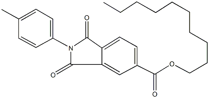 decyl 2-(4-methylphenyl)-1,3-dioxo-5-isoindolinecarboxylate Structural