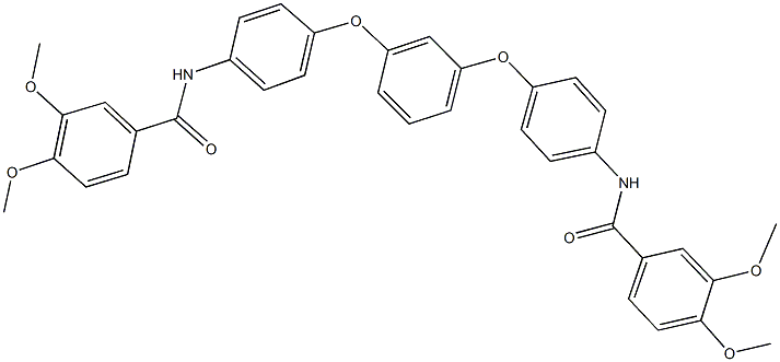 N-[4-(3-{4-[(3,4-dimethoxybenzoyl)amino]phenoxy}phenoxy)phenyl]-3,4-dimethoxybenzamide Structural