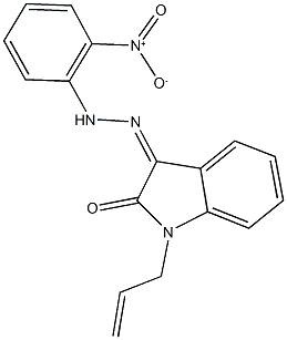 1-allyl-1H-indole-2,3-dione 3-({2-nitrophenyl}hydrazone)