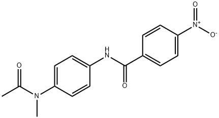 N-{4-[acetyl(methyl)amino]phenyl}-4-nitrobenzamide Structural