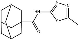 N-(5-methyl-1,3,4-thiadiazol-2-yl)-1-adamantanecarboxamide Structural