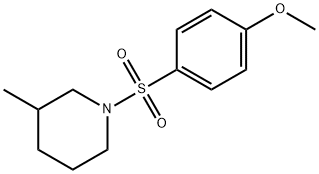 methyl 4-[(3-methyl-1-piperidinyl)sulfonyl]phenyl ether Structural