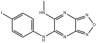 N~5~-(4-iodophenyl)-N~6~-methyl[1,2,5]oxadiazolo[3,4-b]pyrazine-5,6-diamine Structural