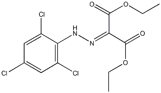 diethyl 2-[(2,4,6-trichlorophenyl)hydrazono]malonate Structural