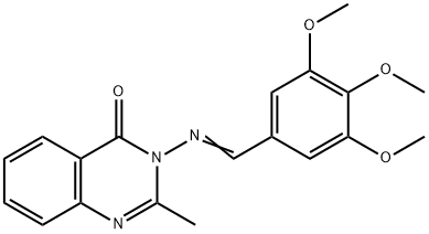 2-methyl-3-[(3,4,5-trimethoxybenzylidene)amino]-4(3H)-quinazolinone