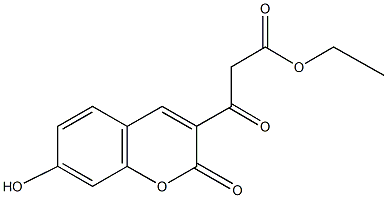 ethyl 3-(7-hydroxy-2-oxo-2H-chromen-3-yl)-3-oxopropanoate Structural