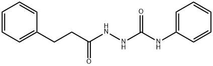 N-phenyl-2-(3-phenylpropanoyl)hydrazinecarboxamide Structural