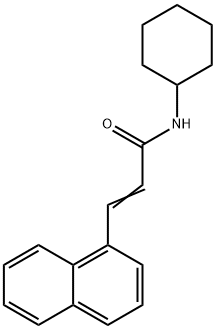 N-cyclohexyl-3-(1-naphthyl)acrylamide Structural