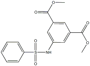 dimethyl 5-[(phenylsulfonyl)amino]isophthalate Structural