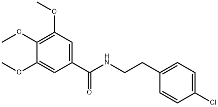 N-[2-(4-chlorophenyl)ethyl]-3,4,5-trimethoxybenzamide Structural