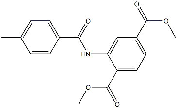 dimethyl 2-[(4-methylbenzoyl)amino]terephthalate Structural