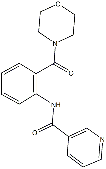 N-[2-(4-morpholinylcarbonyl)phenyl]nicotinamide Structural