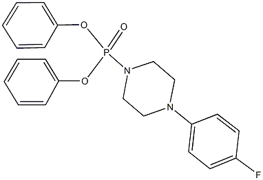 diphenyl 4-(4-fluorophenyl)-1-piperazinylphosphonate Structural