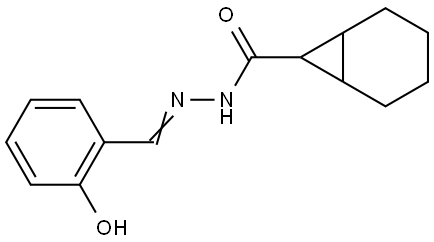 N'-(2-hydroxybenzylidene)bicyclo[4.1.0]heptane-7-carbohydrazide Structural