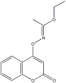 ethyl N-[(2-oxo-2H-chromen-4-yl)oxy]ethanimidoate Structural