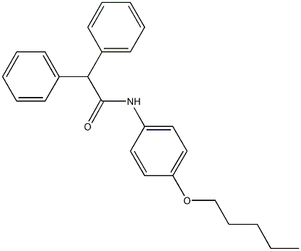 N-[4-(pentyloxy)phenyl]-2,2-diphenylacetamide Structural