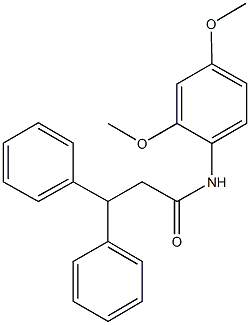 N-(2,4-dimethoxyphenyl)-3,3-diphenylpropanamide Structural