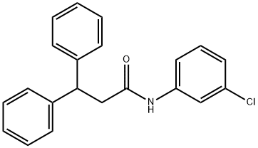 N-(3-chlorophenyl)-3,3-diphenylpropanamide Structural