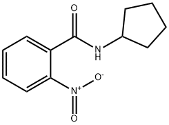N-cyclopentyl-2-nitrobenzamide Structural