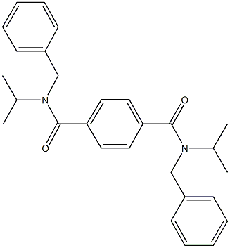 N~1~,N~4~-dibenzyl-N~1~,N~4~-diisopropylterephthalamide Structural