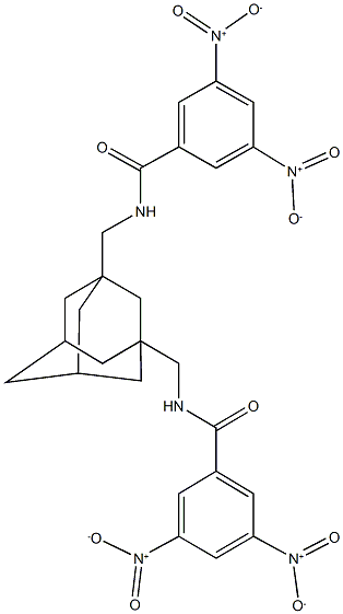 N-({3-[({3,5-dinitrobenzoyl}amino)methyl]-1-adamantyl}methyl)-3,5-dinitrobenzamide Structural