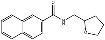 N-(tetrahydro-2-furanylmethyl)-2-naphthamide Structural