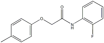 N-(2-fluorophenyl)-2-(4-methylphenoxy)acetamide Structural