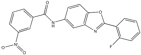 N-[2-(2-fluorophenyl)-1,3-benzoxazol-5-yl]-3-nitrobenzamide Structural