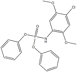 diphenyl 4-chloro-2,5-dimethoxyphenylamidophosphate Structural