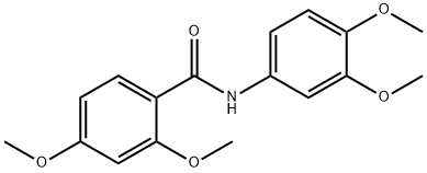 N-(3,4-dimethoxyphenyl)-2,4-dimethoxybenzamide Structural