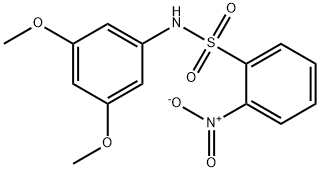 N-(3,5-dimethoxyphenyl)-2-nitrobenzenesulfonamide Structural