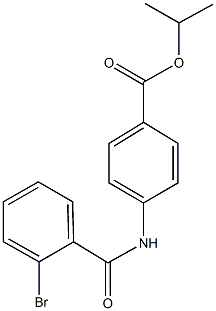 isopropyl 4-[(2-bromobenzoyl)amino]benzoate Structural