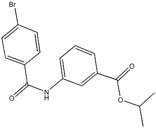 isopropyl 3-[(4-bromobenzoyl)amino]benzoate Structural