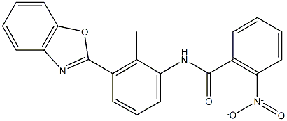 N-[3-(1,3-benzoxazol-2-yl)-2-methylphenyl]-2-nitrobenzamide Structural